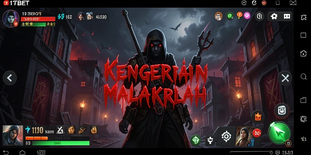 Tampilan gameplay menegangkan 11TBET saat menjelajahi kegelapan.