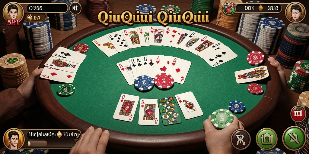 Tampilan gameplay 5RT yang menarik dalam sesi QiuQiu.