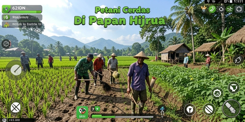 Tangkapan layar 62IDN menampilkan kebun yang subur dengan berbagai tanaman.