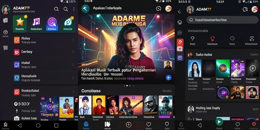 Tampilan gameplay ADAM77 yang seru dan interaktif.