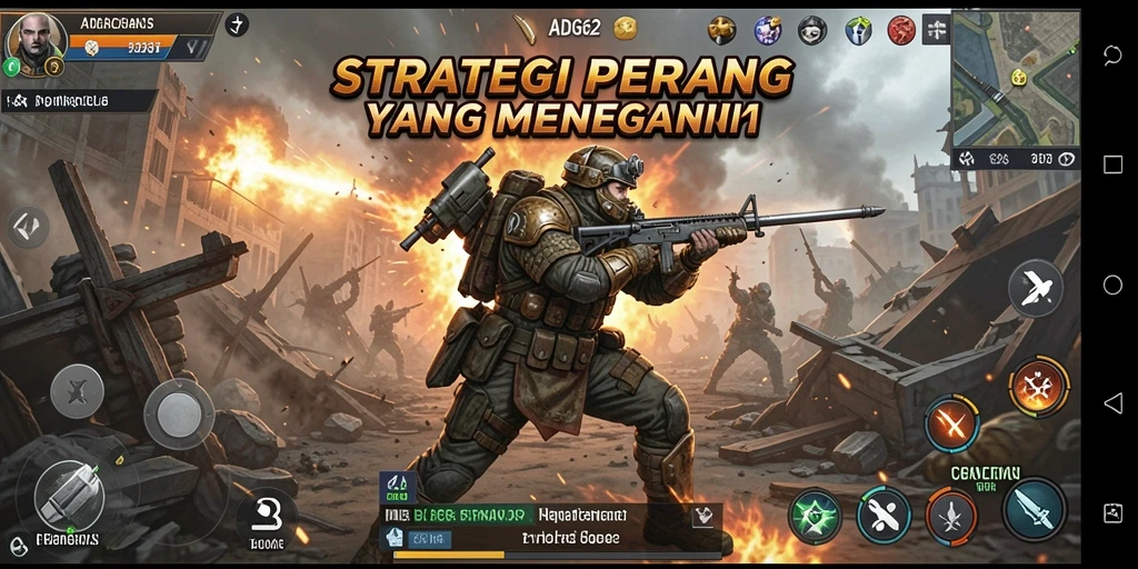 Tampilan gameplay yang mendebarkan di ADG62.
