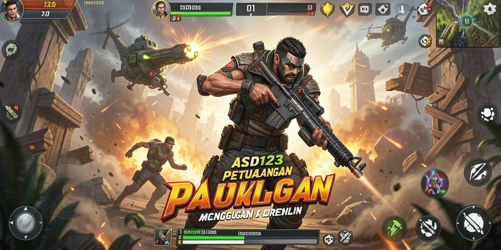Tampilan gameplay mendebarkan dari ASD123 dengan aksi yang intens.