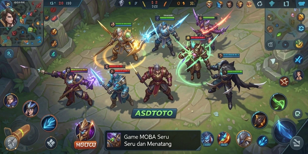 Tangkapan layar gameplay ASDTOTO menunjukkan aksi pertempuran yang mendebarkan.