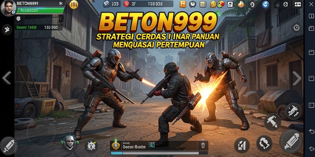 Tampilan gameplay seru dan taktis di BETON999.