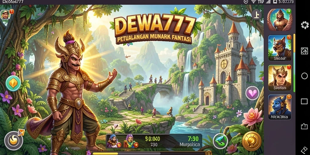 Screenshot gameplay DEWA777 menampilkan aksi petualangan mendebarkan.