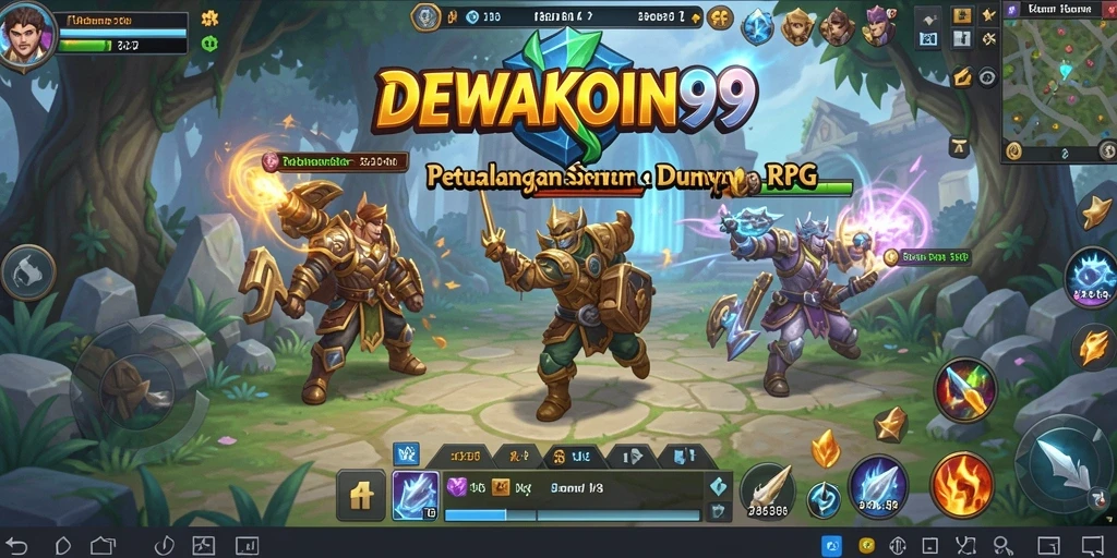 Tampilan gameplay seru DEWAKOIN99 dengan karakter yang beraksi di dunia RPG.