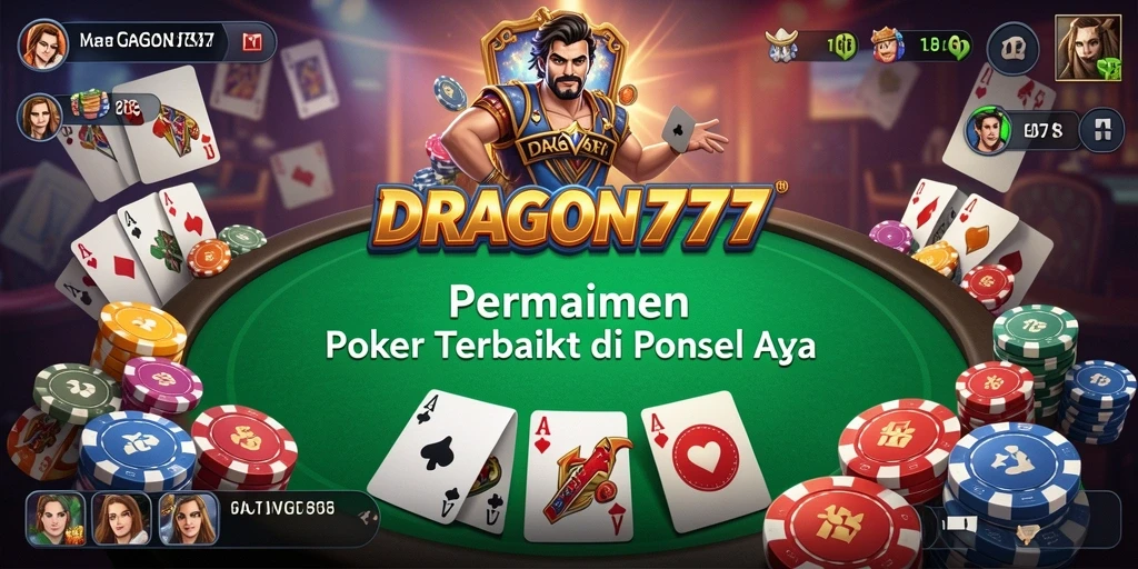 Screenshot DRAGON777 menampilkan aksi seru permainan Poker.