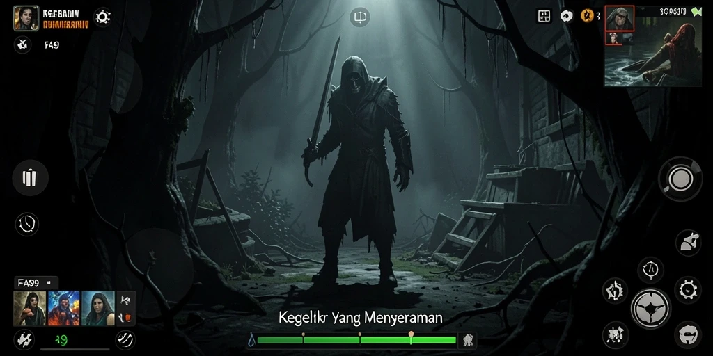 Tangkapan layar menampilkan momen menegangkan dalam FA99.