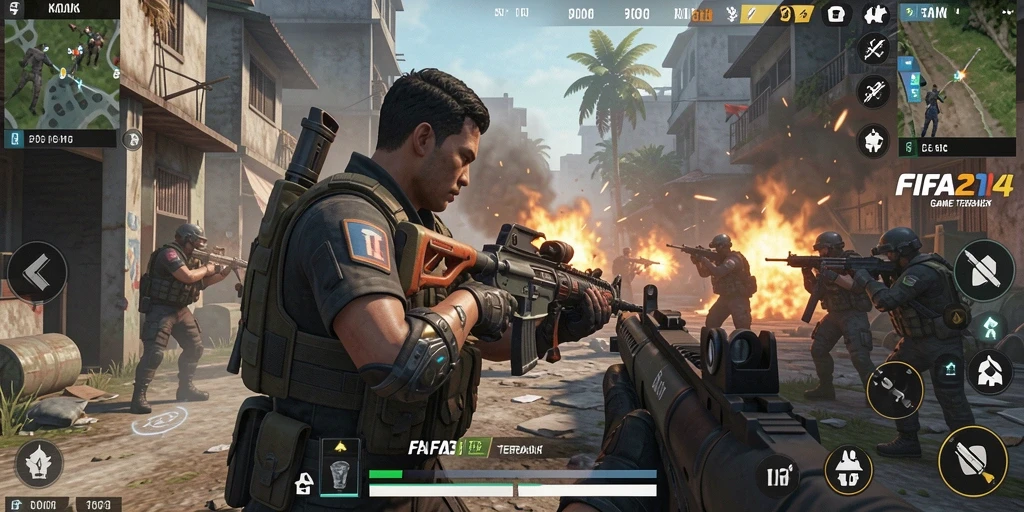 Tampilan gameplay seru dan mendebarkan dalam FIFA234.