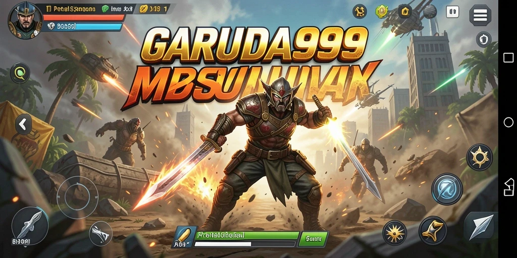 Tangkapan layar aksi seru dari gameplay GARUDA999.