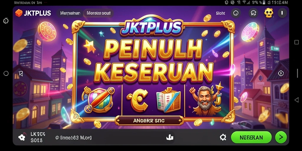 Screenshot JKTPLUS menampilkan gameplay Slot yang menarik dan seru.