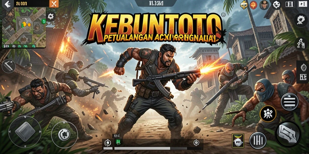 Screenshot KEBUNTOTO menampilkan serunya gameplay aksi yang mendebarkan.