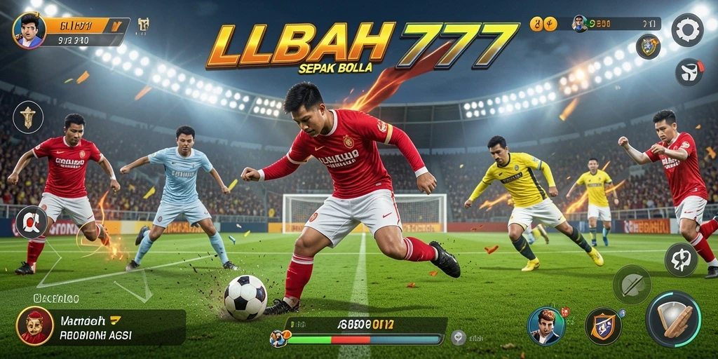 Gameplay menegangkan dari LEBAH777 dalam aksi sepak bola.