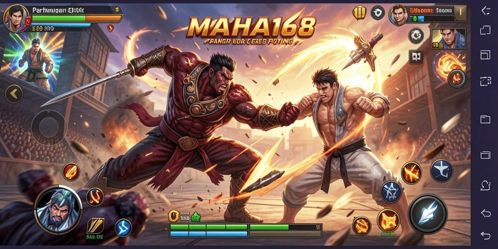 Gameplay menegangkan dan seru di MAHA168 dengan pertarungan intens.