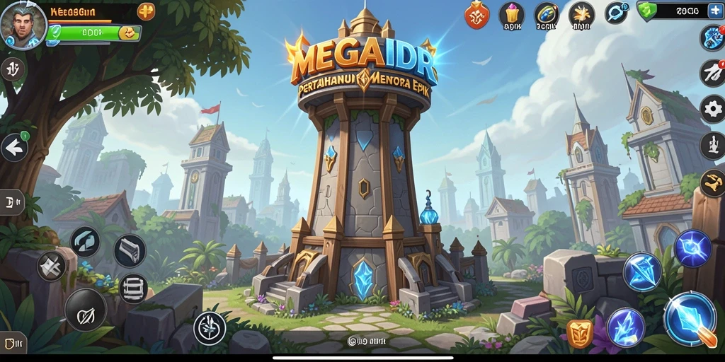 Gameplay menegangkan dan menara strategis di MEGAIDR.