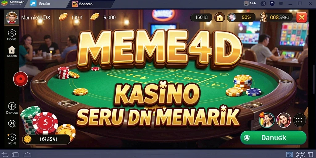Tampilan menarik dari gameplay Kasino di MEME4D.