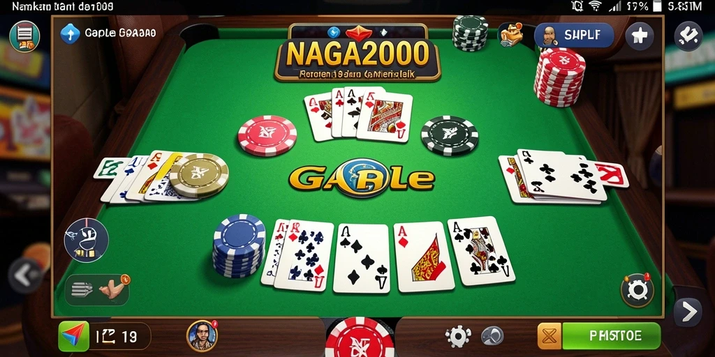 Tampilan gameplay Gaple yang seru dan interaktif.