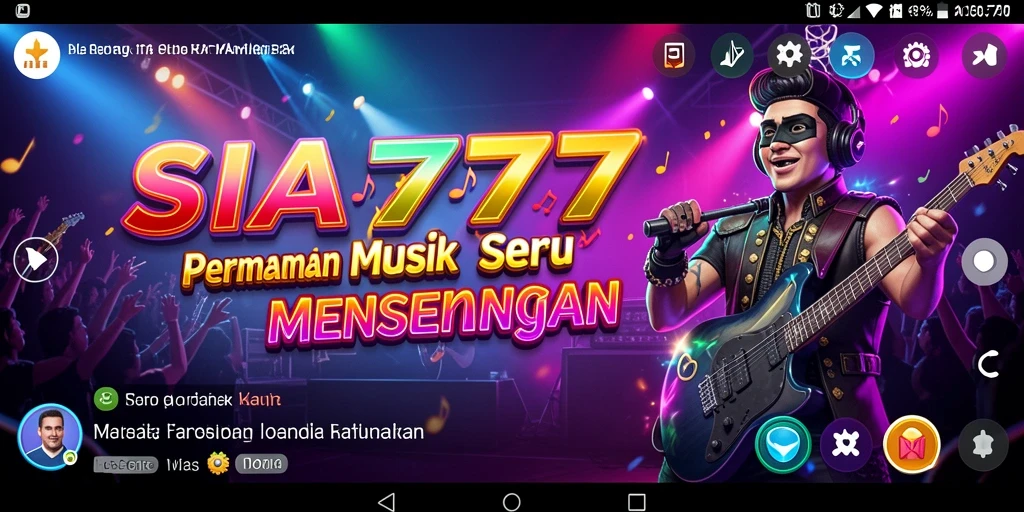 Tampilan gameplay SIA777 dengan pengalaman bermain musik yang menarik.