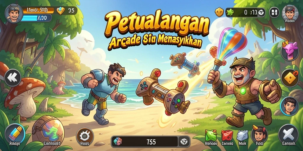 T6 menangkap momen seru dalam gameplay Arcade yang mengasyikkan.