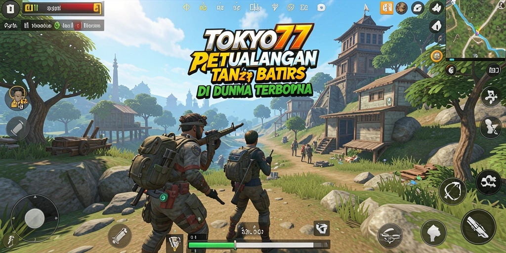 Screenshot gameplay TOKYO77 menampilkan petualangan seru di dunia terbuka.