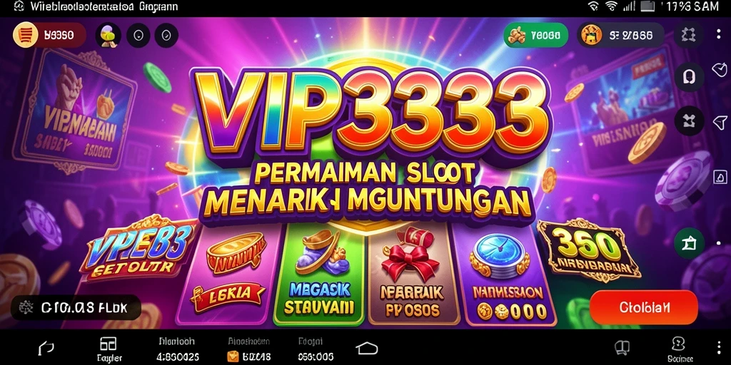 Tampilan gameplay menarik dari VIP333 dengan berbagai tema slot.